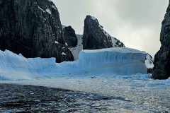 Navigating ice filled corridors at Spert Island