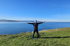 Enjoying the coast