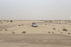 Our 4WD in the desert